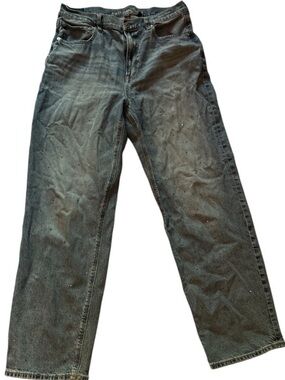 Bejeweled American Eagle Strigid High-Rise Denim Distressed Mom Jeans Size 12R